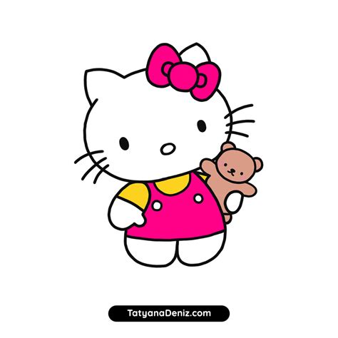 hello kitty easy to draw|Draw Hello Kitty .